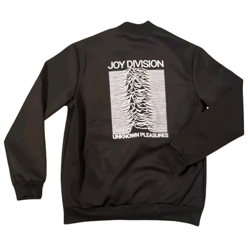 BNWOT Joy Division "Unknown Pleasures" Black Full-Zip Jacket, Size L